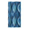 thumbnail image 3 of Ryvnso Abstract Fish Scales Oversized Beach Towel Microfiber Bath Blankets Swimming Fitness 37" x 74", 3 of 5