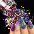 thumbnail image 2 of RIKONKA-copos de lentejuelas para decoración de uñas, mariposas holográficas, formas redondas, brillos 3D, decoración de manicura brillante y colorida, 2 of 4