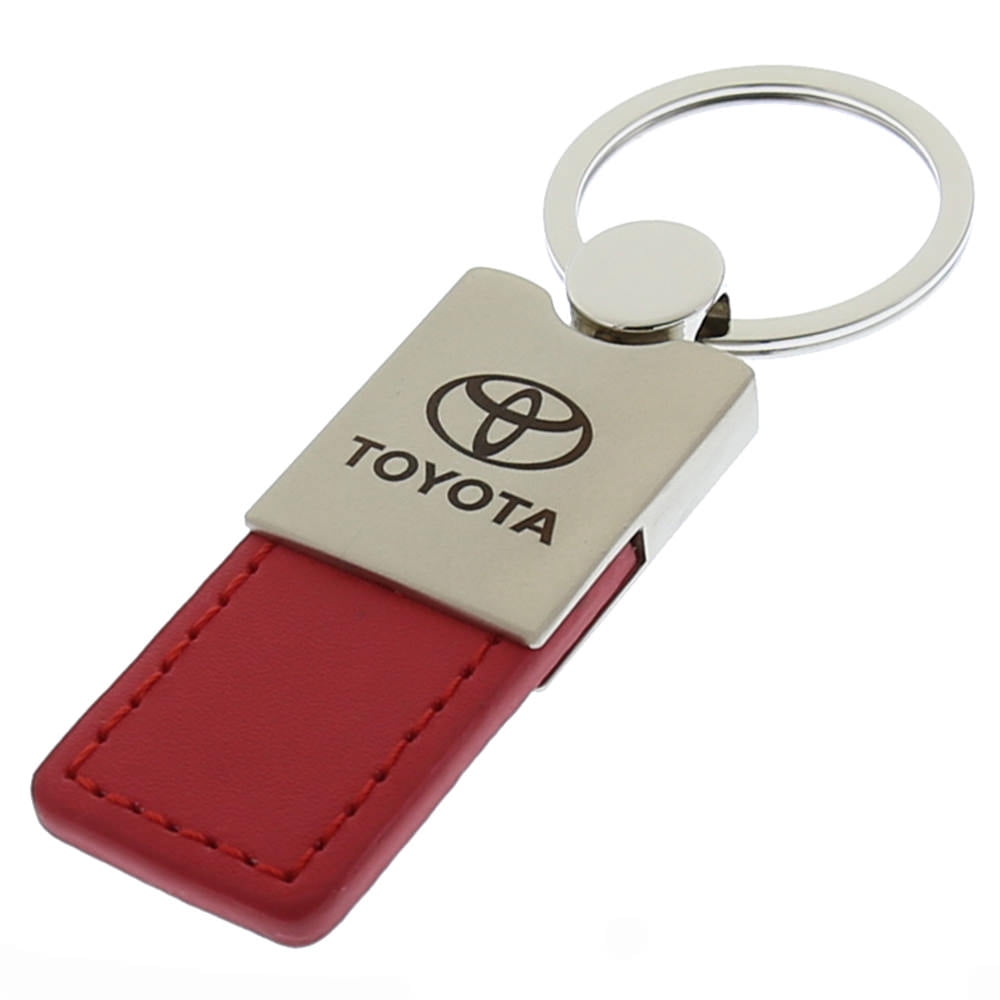 Toyota Leather Key Ring (Red)