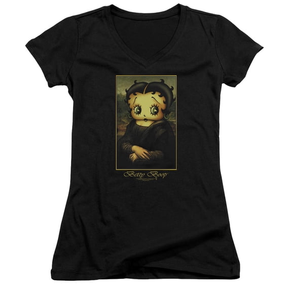 Betty Boop Boopalisa Junior Women's T-Shirt V-Neck Black