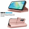 thumbnail image 3 of Wallet Case for Samsung Galaxy A16 Wallet Case 6.7" 5G (2025), [9 Card Slots] Luxury PU Leather Credit Holder Carrying Folio Flip [Detachable] Kickstand Magnetic Phone Cover & Lanyard [Rose], 3 of 5