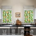 thumbnail image 4 of Kitchen Curtains 36 Inch Short - 3 Panel Set, Kiwi Fruit Cartoon Pattern, Rod Pocket Window Curtain, 100% Polyester for Farmhouse, Cafe, Living Room, Bedroom, Easy Wash, 4 of 6
