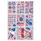 thumbnail image 4 of 104 Uds. Decoraciones adhesivas para ventanas del 4/4 de julio, suministros de decoración para fiestas patrióticas, rojas, blancas y azules, adornos de día independientes, 4 of 6