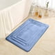 thumbnail image 5 of Alfombrillas Alfombrilla de baño azul absorbente de 50x80 cm,lavable a máquina,antideslizante,de pelo largo y suave,para bañera y lavabo (1 pieza). Rkxzt, 5 of 9