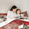 thumbnail image 5 of Castle Fairy Xmas Snowman Deer 2Pcs Bedding Comforter Set for Preppy Children Teens,Retro Red Truck Twin Comforter Sets,Rustic Cabin Breathable Bedding Set,Merry Christmas Room Decor, 5 of 8