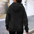 thumbnail image 4 of CaiJunJia Zip Up Sweatshirts Hoodie,Women's Casual Full Zip Up Hoodie Comfy Loose Long Sleeve Sweatshirt Solid Color Jacket with Pockets, 4 of 6