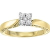 Enchanted 1/5 Carat T.W. Diamond Princess Ring in 10kt Yellow Gold