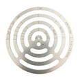 thumbnail image 2 of Regla de dibujo de artesanía en cuero, plantilla de medición duradera, agujero circular, esquinas redondas, profesionales de precisión, herramienta de Macarena Plantilla de corte, 2 of 8
