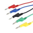 thumbnail image 1 of 5 Unids Puntas de prueba tipo banana, Puntas de prueba tipo banana P1036 Plomo doble Puntas de prueba tipo banana Puntas de prueba para multímetro, Cable de prueba de cable de clavija tipo Ecomeon no, 1 of 6
