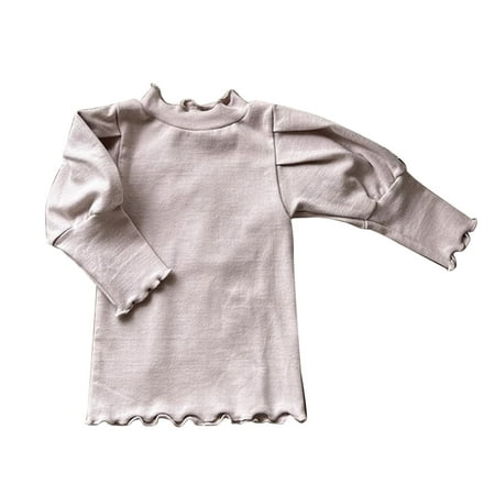 

B91xZ Baby Girls Clothing Baby Newborn Infant Girls Boys Spring Autumn Winter Solid Cotton Long Sleeve Tops Undershirt Sleepwear Too for Girls Pink 18-24 Months