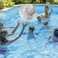 thumbnail image 4 of Matoen Sequins Beach Ball Pool Toys Balls 24 Inch Giant Confetti Glitters Inflatable Clear Beach Ball Swimming Pool Water Beach Toys, 4 of 6