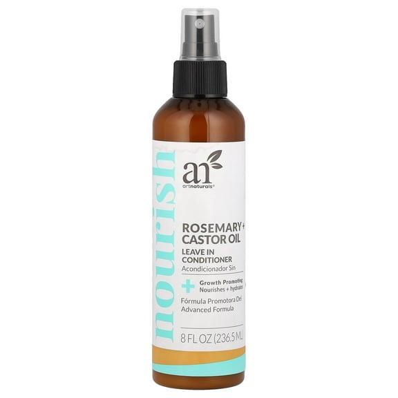 artnaturals Leave in Conditioner, Rosemary   Castor Oil, 8 fl oz (236.5 ml)