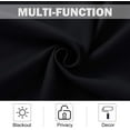 thumbnail image 5 of NICETOWN Blackout Curtains for Bedroom, Room Darkening Thermal Insulated Curtains Noise Reducing Privacy Grommet Drapes for Kids Nursery Laundry Kitchen, 52"x36", Black, 2 Panels, 5 of 7