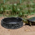 thumbnail image 1 of WEUVEB Bebedero Para Reptiles De Resina Negro Resistente Con Antideslizante Y Decorativo Para Mascotas, 1 of 6