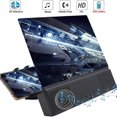 thumbnail image 1 of 12 inch 3D HD Phone Screen Magnifier Desktop Bracket Movie Video Amplifier With Wired Speaker For Smart Phone Expander Holder, 1 of 8