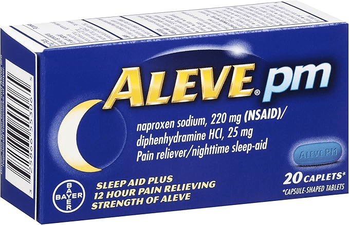 Aleve PM PM Pain Relief Caps, 20 CT (Pack of 3)