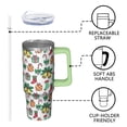thumbnail image 3 of Holiday Merry Christmas 30oz Stainless Steel Coffee Tumbler with Handle and Straw Lid, Leak Proof Insulated Travel Mug, Winter Gift for Women, 3 of 5