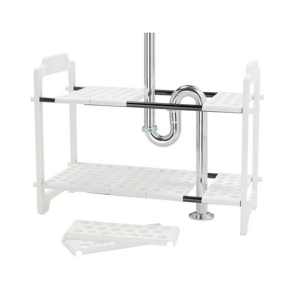 Madesmart Under Sink Storage Shelf Plastic 17.25" X 11" X 2.75" White