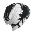 thumbnail image 6 of Naloa Abstract Eagle Ink Soft Beanie Hat, Knit Beanie Daily Beanie in Fine Knit for Women Men Winter Travel, Outdoor, 6 of 7