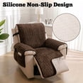 thumbnail image 4 of WETRBWEH Recliner Chair Cover with Pockets, Waterproof Non-Slip Washable Recliner Cover Furniture Protector for Home, Brown 23", 4 of 9