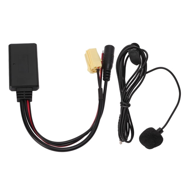 Bluetooth Music Adapter,Car Aux Bluetooth 5.0 Handsfree Microphone Cable Bluetooth Adapter Cable Luxury Finish