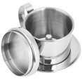 thumbnail image 3 of Olla De Filtro De Café Por Goteo, Cafetera Vietnamita Plateada Olla De Filtro De Café Por Goteo Para El Hogar, Utensilios De Café Para La Elaboración Del Hogar Para La Taza De ANGGREK IC3118, 3 of 8