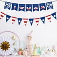 thumbnail image 4 of 250th Anniversary Party Decoration Banner, Independence Day Triangle Pennant Flag Garland for 4th of July and Memorial Day,July 4th Decorations, 4 of 7
