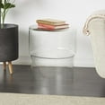 thumbnail image 2 of DecMode 16" x 19" Clear Glass Modern Accent Table, 1-Piece, 2 of 7