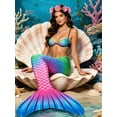 thumbnail image 5 of Womens Swimming Mermaid Tail single Tail Mermaid Costume Small, 5 of 6