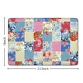 thumbnail image 5 of Patchwork Pioneer Flower Flannel Non Slip Door Rugs,Washable Door Mats Indoor,Decorative Door Mats,Dirt-Resistant and Absorbent Doormat for Entrance,Bedroom,Kitchen,Bathroom,23.5x16in(60x40cm), 5 of 5