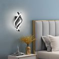 thumbnail image 4 of Aplique Led, Aplique Moderno Diseño De Arco Ip20 16w, Luz Blanca Fría 3000k, 1200 Lúmenes Negro Ip20, Adecuado para Dormitorio Y Oficina, 4 of 5