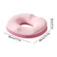 thumbnail image 3 of Stress-Relieving Thickened Chair Cushion Soft Memorys Foam Seat Cushion For Office Chair Kitchen Dining Desk Wheelchair Non-Slide Bottom Round Pad, 3 of 6