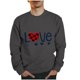 thumbnail image 1 of Sudaderas sin capucha para hombre, estilo casual, a la moda, con cuello redondo, estampado, de manga larga, blusas de manga larga y cuello redondo, blusas de poliéster para hombre, 1 of 3
