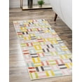 thumbnail image 4 of Unique Loom Whimsy Kids Collection Area Rug - Chicklets (2' 2" x 6' Runner Multi/Black) Perfect For Kids Bed Room/Nursery Room/Living Room/Class Room/Play Room, 4 of 6