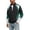 Green, variant on Men's Full Zip Track Jacket Athletic Color Block Sportswear Stand Collar Lightweight Running Gym Training Coat with Elastic Cuffs for Fall Activewear