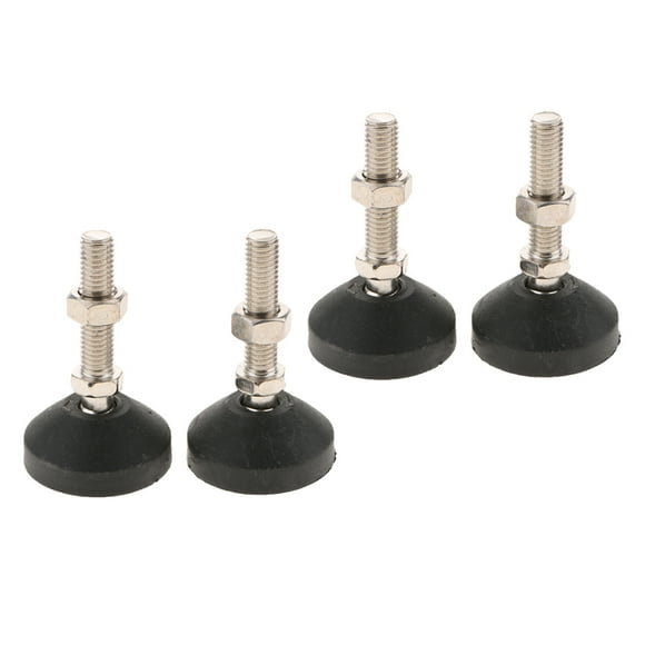 4x Adjustable Furniture Levelers Worktable Levelling Feet -M12x50mm