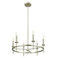 thumbnail image 7 of Meridian M100140NB 6-Light Chandelier in Natural Brass, 7 of 7