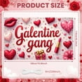 thumbnail image 2 of Red Hearts Galentine Banner Gold Stars BFF Display Lipstick Design Gift Box Pattern Friendship Backdrop for Galentine's Day Party BFF Gathering Girls' Night, 2 of 9