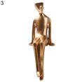 thumbnail image 2 of Decoración hogareña Gwong Abstract Thinker Figure Delicate Golden Artistic Pensando Brillantes Hombre Figurines para escritorio Gwong 21082235, 2 of 6