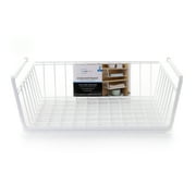 Mainstays Wire Under-Shelf Storage Baskets, White, 2 Pack