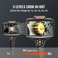 thumbnail image 4 of STAWAY Triple Lens Industrial Endoscope - 5" IPS Screen, 8x Zoom, IP67 Waterproof, 16.5FT Cable, Perfect for Auto & Plumbing Inspections, 4 of 8