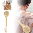 thumbnail image 1 of Natural Back Scrubber & Dry Brush Set Exfoliating Body Brush For Dead Skin Removal Long Handle Shower Brush Suitable For All Skin Types Hand Towels for Bathroom Paper Towels Select A Size Bathroom, 1 of 3