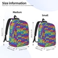thumbnail image 3 of Yiaed Cassette Tapes Print Backpack, Premium Laptop Backpack, Travel Backpack for Women, Lightweight Backpacks, Comfortable Back Pack-Medium, 3 of 7