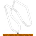 thumbnail image 2 of GM OEM-Serpentine Drive Fan Belt 97300657, 2 of 2