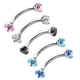 thumbnail image 4 of 2 piercings de acero inoxidable para labio, ceja, trago Blanco, 4 of 9