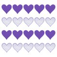 thumbnail image 1 of Unique Bargains Hearts Patches Dark Purple Iron-On Patch Sew Embroidered Applique 2.8x2.68 Inch Clothing Repair Backpack 20Pcs, 1 of 6