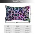 thumbnail image 2 of Fotbe Rainbow Animal Skin Funda de Almohada Decorativa Estilo Occidental, Lujo en Algodón, Fundas para Almohadas King, Cojín Estampado para Decoración del Hogar-16"x24", 2 of 6