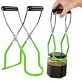 thumbnail image 4 of Yucurem Canning Glass Tongs Stainless Steel Canning Jar Lifter For Home Kitchen Kitchen Essentials (Green), 4 of 9
