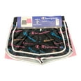 thumbnail image 2 of Champion Girl's 2-Pack 2.5" Inseam Active Elastic Waist & Drawstring Shorts (Black/Pink, 10/12), 2 of 3