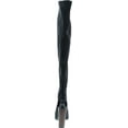 thumbnail image 4 of CAPE ROBBIN Connie-1 Women's Over The Knee Peep Toe Stacked Heel Boots Half Size Big, 4 of 7